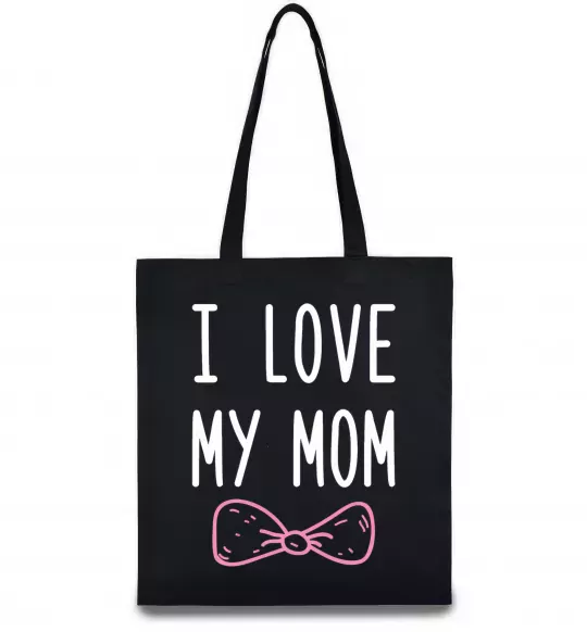 Еко-сумка I love my MOM2 Чорний фото