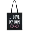 Еко-сумка I love my MOM2 Чорний Еко-сумка I love my MOM2 Чорний фото