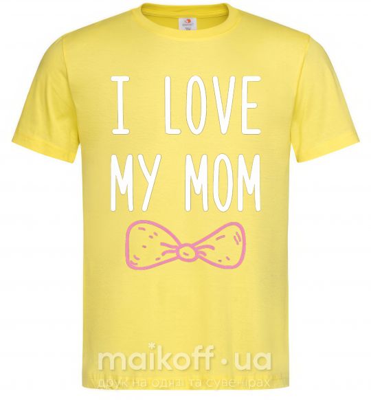 Чоловіча футболка I love my MOM2 Лимонний фото