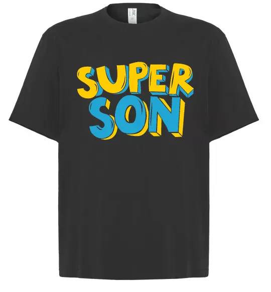 Футболка Оверсайз Найкрутіший син Черный фото