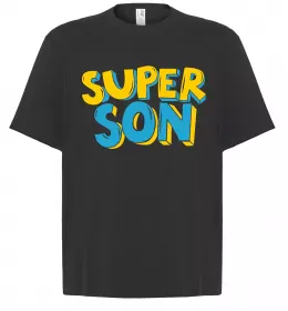 Футболка Оверсайз Найкрутіший син Чорний фото