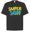 Футболка Оверсайз Найкрутіший син Черный фото
