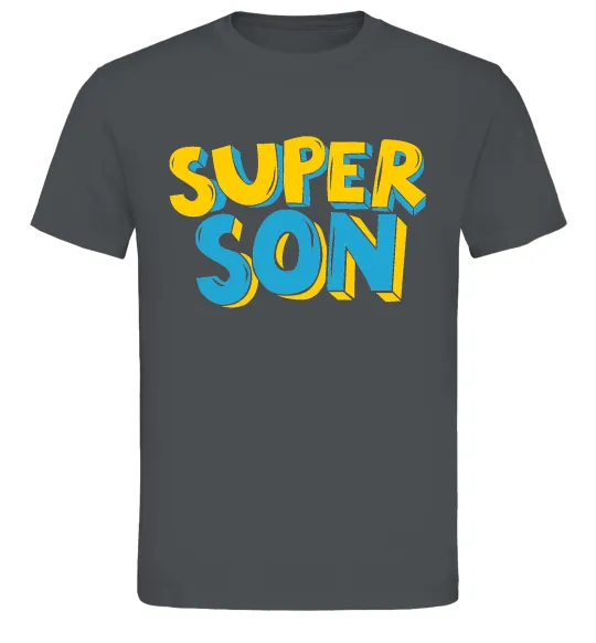 Мужская футболка Найкрутіший син Графит фото