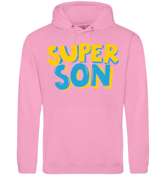 Мужская толстовка (худи) Найкрутіший син Розовый фото