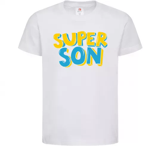 Дитяча футболка Найкрутіший син Білий фото