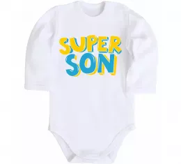 Детский боди Найкрутіший син Белый фото