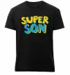 Мужская премиум футболка Найкрутіший син Черный фото
