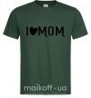 Мужская футболка I love MOM Lovely Темно-зеленый фото