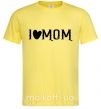 Мужская футболка I love MOM Lovely Лимонный фото