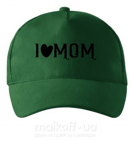 Кепка I love MOM Lovely Темно-зеленый фото