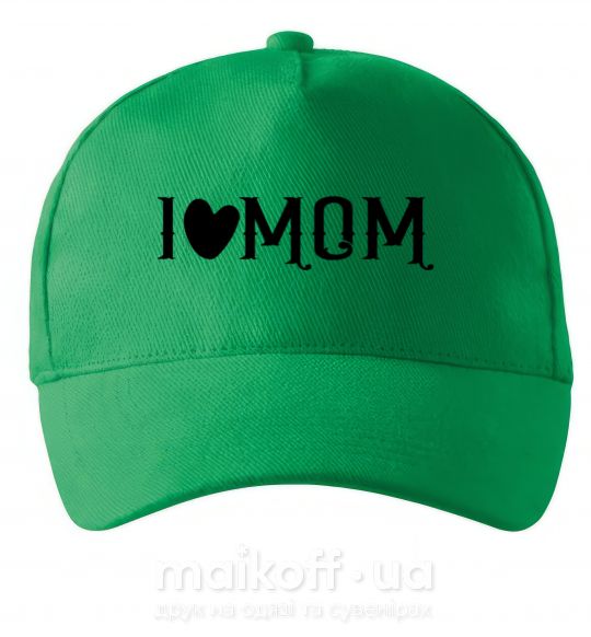 Кепка I love MOM Lovely Зелений фото