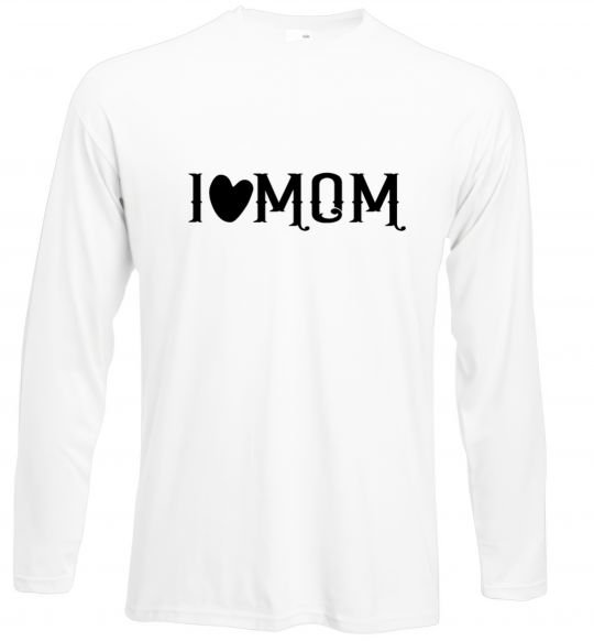 Реглан I love MOM Lovely Білий фото