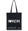 Еко-сумка I love MOM Lovely Чорний фото