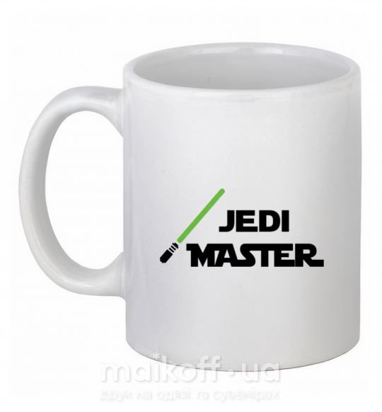 Чашка керамічна Jedi Master Білий фото