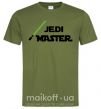 Чоловіча футболка Jedi Master Оливковий фото