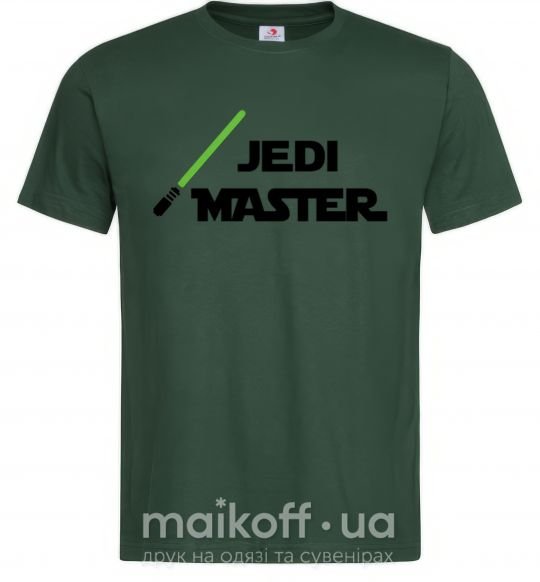 Чоловіча футболка Jedi Master Темно-зелений фото
