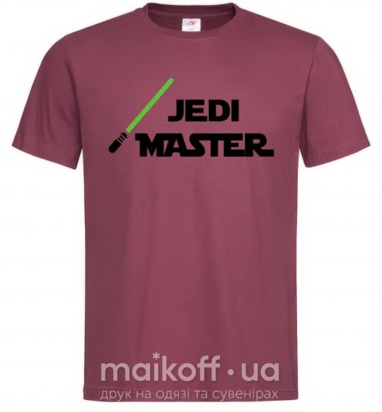 Чоловіча футболка Jedi Master Бордовий фото