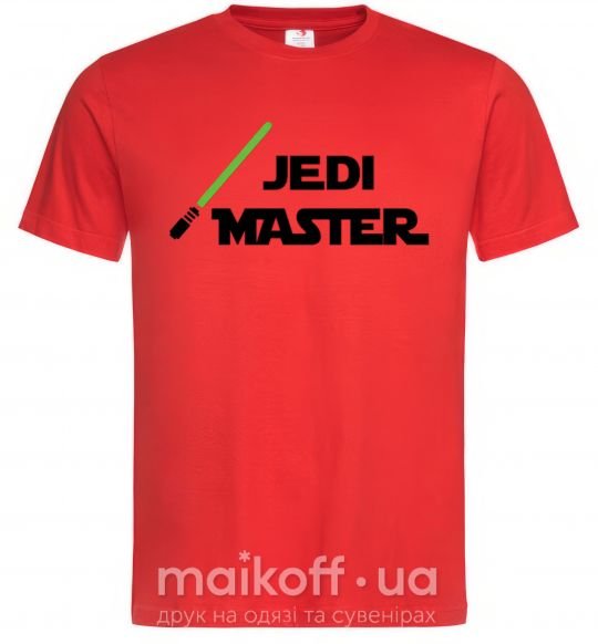 Мужская футболка Jedi Master Красный фото