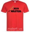 Чоловіча футболка Jedi Master Червоний фото