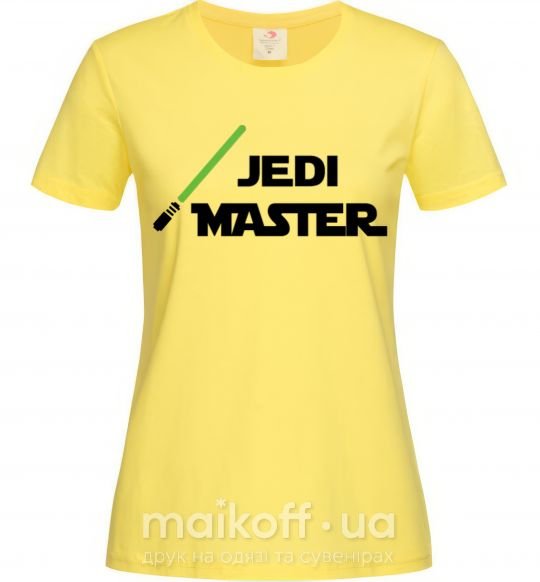 Женская футболка Jedi Master Лимонный фото