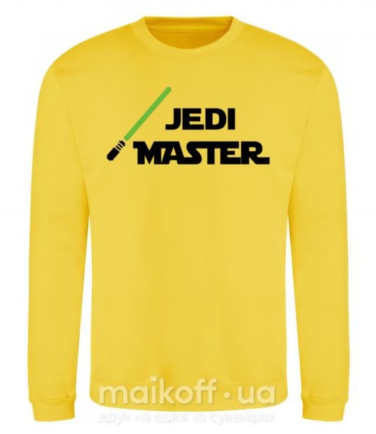 Світшот Jedi Master Сонячно жовтий фото