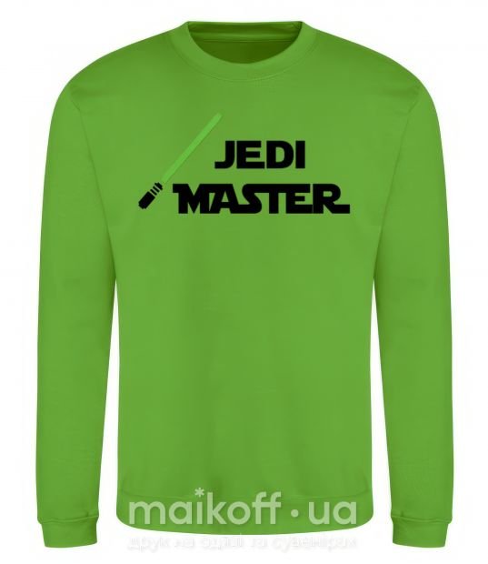 Свитшот Jedi Master Лаймовый фото