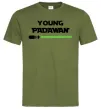 Мужская футболка Young Padawan Оливковый фото