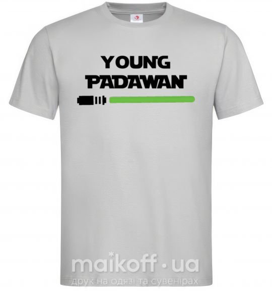 Мужская футболка Young Padawan Серый фото