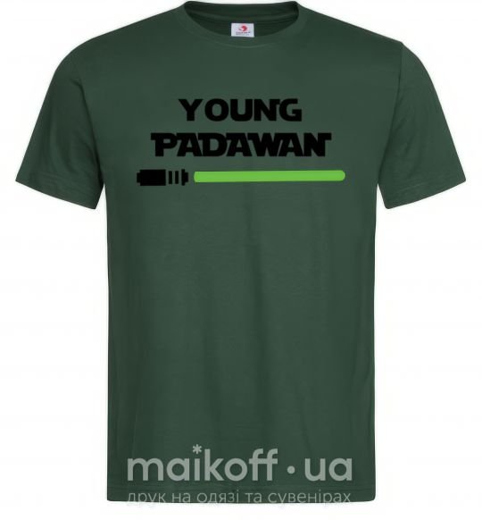 Чоловіча футболка Young Padawan Темно-зелений фото