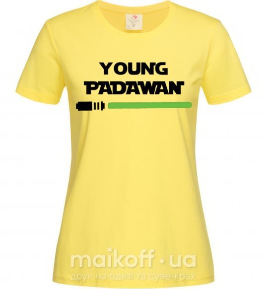 Жіноча футболка Young Padawan Лимонний фото