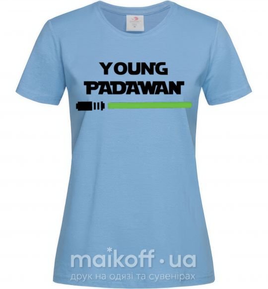 Жіноча футболка Young Padawan Блакитний фото