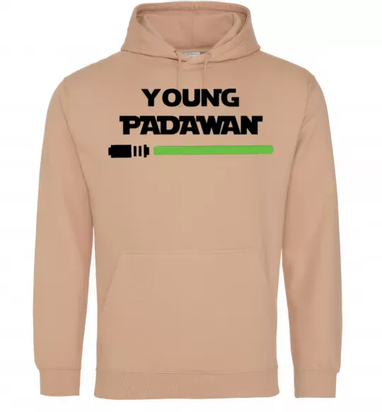 Жіноча толстовка (худі) Young Padawan Пісочний фото