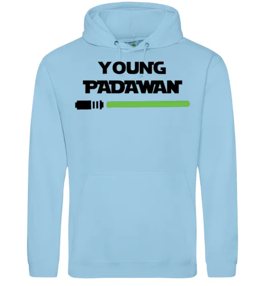 Жіноча толстовка (худі) Young Padawan Блакитний фото