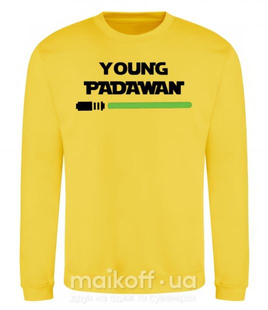 Світшот Young Padawan Сонячно жовтий фото