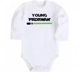 Дитячий бодік Young Padawan Білий фото
