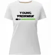 Женская премиум футболка Young Padawan Белый фото