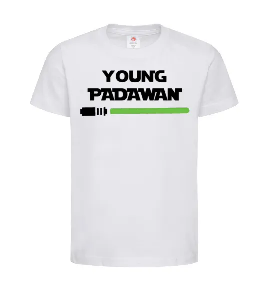 Дитяча футболка Young Padawan Білий фото