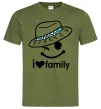 Мужская футболка I Love my family_DAD Оливковый Мужская футболка I Love my family_DAD Оливковый фото