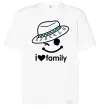 Футболка Оверсайз I Love my family_DAD Білий фото
