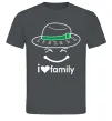 Мужская футболка I Love my family_Kid Графит фото