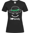 Женская футболка I Love my family_Kid Черный Женская футболка I Love my family_Kid Черный фото