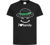 Детская футболка I Love my family_Kid Черный Детская футболка I Love my family_Kid Черный фото