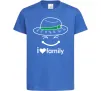 Детская футболка I Love my family_Kid Ярко-синий Детская футболка I Love my family_Kid Ярко-синий фото