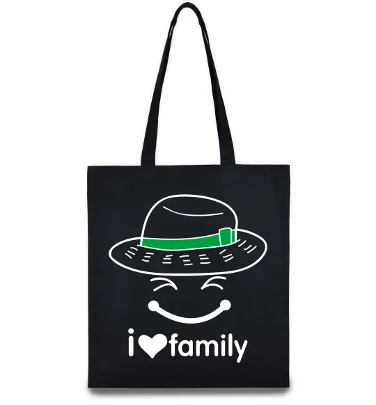 Еко-сумка I Love my family_Kid Чорний фото