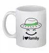Чашка керамічна I Love my family_Kid Білий фото