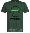 Чоловіча футболка I Love my family_Kid Темно-зелений фото