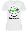 Женская футболка I Love my family_Kid Белый Женская футболка I Love my family_Kid Белый фото