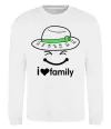 Свитшот I Love my family_Kid Белый фото
