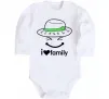Детский боди I Love my family_Kid Белый Детский боди I Love my family_Kid Белый фото