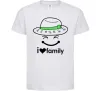 Детская футболка I Love my family_Kid Белый Детская футболка I Love my family_Kid Белый фото